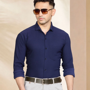 Men Slim Fit Solid Casual Shirt