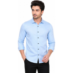 Men Regular Fit Solid Spread Collar Formal Shirt