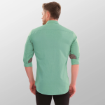 Men Regular Fit Solid Spread Collar Formal Shirt