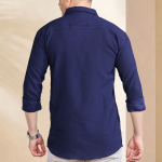 Men Slim Fit Solid Casual Shirt