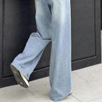 Women Comfort Baggy Fit High-Rise Stretchable Jeans