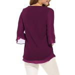 Women's and Girls Georgette Top Maroon