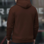 Men Full Sleeve Solid Hooded Sweatshirt