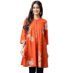 Women's Pure Cotton Floral Printed Flared Tunic