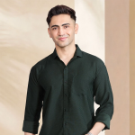 Men Slim Fit Solid Casual Shirt