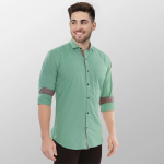 Men Regular Fit Solid Spread Collar Formal Shirt