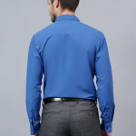 Men Slim Fit Solid Spread Collar Formal Shirt