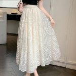 Self Design Flared Maxi Skirts