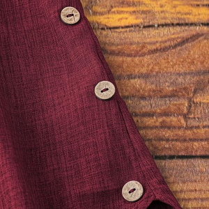 Women's Linen Blend Solid Regular Fit Tunic Top | Kurti for Women