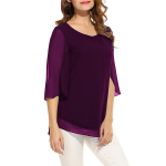Women's and Girls Georgette Top Maroon