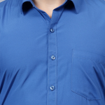 Men Slim Fit Solid Spread Collar Formal Shirt