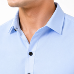 Men Regular Fit Solid Spread Collar Formal Shirt