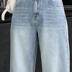 Women Comfort Baggy Fit High-Rise Stretchable Jeans