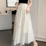 Self Design Flared Maxi Skirts