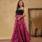 Printed Pure Cotton Maxi Flared Skirts