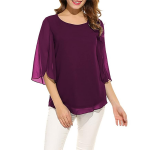 Women's and Girls Georgette Top Maroon