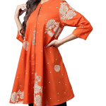 Women's Pure Cotton Floral Printed Flared Tunic